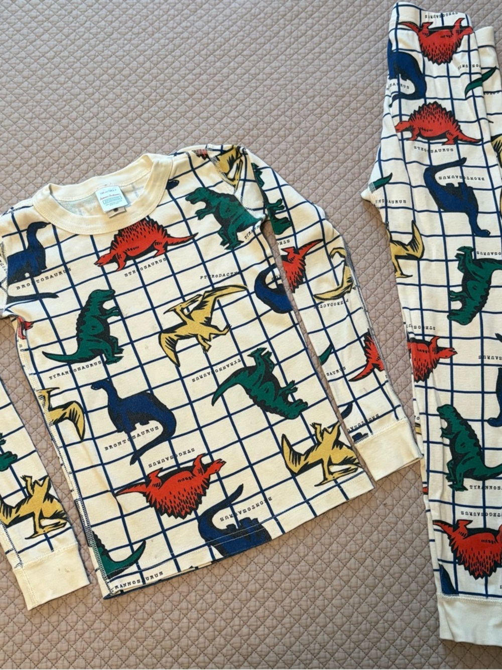 Hanna Andersson Dinosaur Long John Pajamas